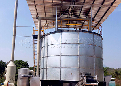 Fermentation Tank for Pig Manure Composting at Large Scale