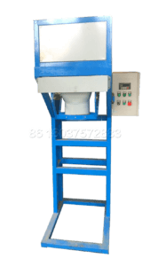 Packing machine without bucket for powdery fertilizer