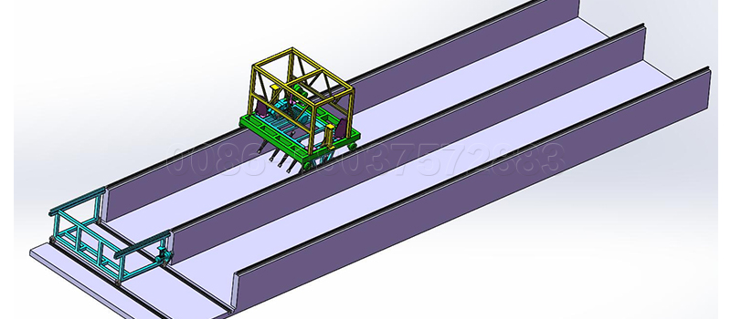 Groove type compost turner for farm waste disposal