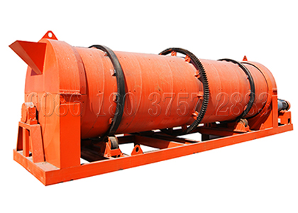 Rotary drum churning granulator for bio organic fertilizer